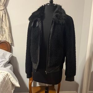 William Rast Black Teddy Jacket